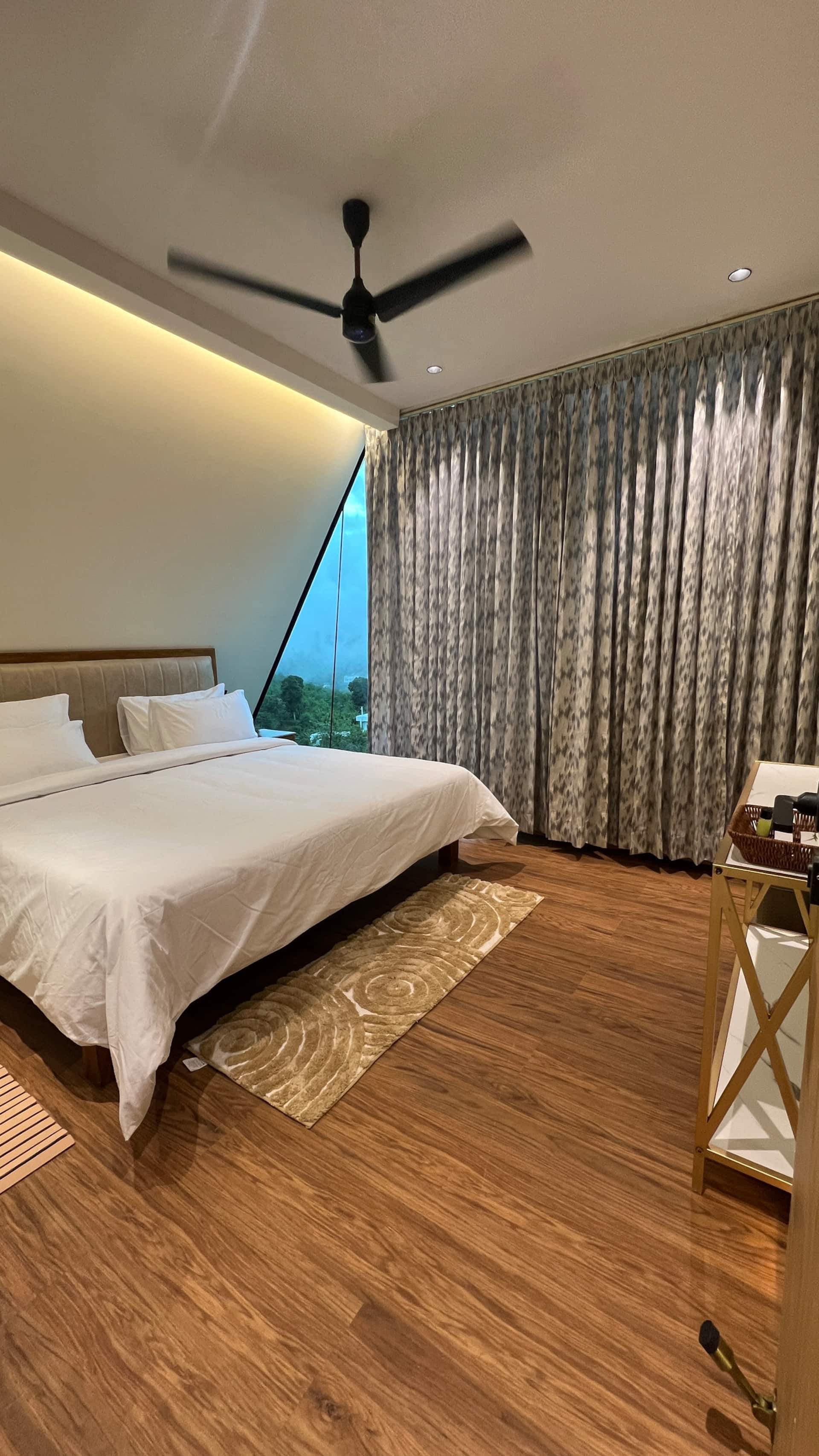Master bedroom in warm light